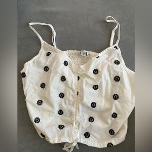 American eagle tank top with gorgeous embroidery details